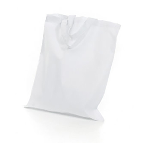 Hvid mulepose i lærredskvalitet